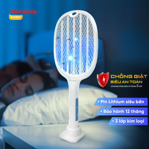 Vợt muỗi tự động kiêm Đèn bắt muỗi 2 trong 1 tự động sạc điện vợt bắt muỗi thông minh. Pin 1200 mAh Bảo Hành 12 tháng