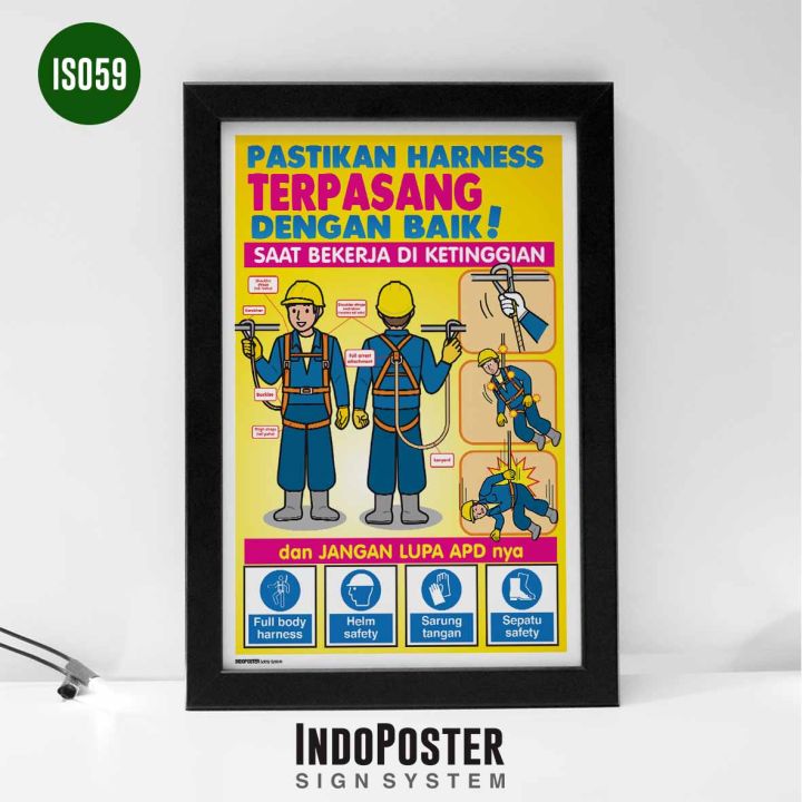 Poster K3 Safety Pastikan Full Body Harness Berfungsi Dengan Baik Saat Poster K3 Safety Pastikan Full Body Harness Berfungsi Dengan Baik Saat