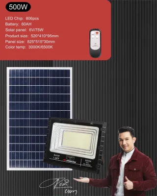 Solar JD แท้ 100% รุ่นใหม่ Solarcell spotlight สปอร์ตไลท์ โซล่าเซลล์ 25w 40w 60w 100w 200w 300w 500w 1000wเดย์ไลท์ วอร์มไลท์