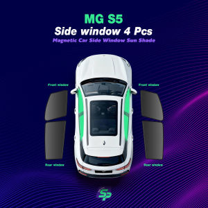 MG S5 – ShopPark Magnetic Custom Fit Car Window Sunshade | High-Density Mesh Sun Protection Easy Install