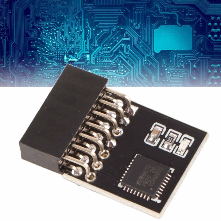 TPM SPI Module Black Portable TPM 2.0 Module 14 Pin PCB for PC