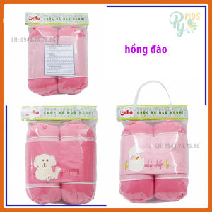 Gối chèn sơ sinh 2 bên / gối vỏ đậu xanh Bella 100% hút ẩm tốt an toàn cho bé sơ sinh