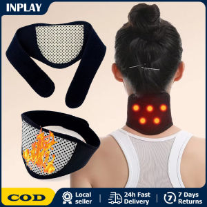 Tourmaline Magnetic Therapy Neck Pain Massager Cervical Vertebra Protection Support Spontaneous Heating Belt for Men Women Magnetic neck support brace tourmaline belt self heating pad wrap infrared therapy neck protector for neck hump relieve pain