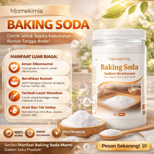 Home Kimia Baking Soda 1kg - Sodium Bicarbonate Food Grade / Soda Kue