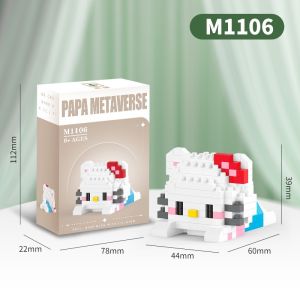 JLบล็อกตัวต่อรูปสัตว์น่ารัก DIYแบบหมอบ เล่นสนุก ประกอบง่าย หลายแบบให้เลือก