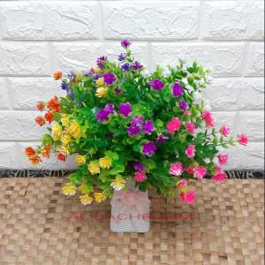 TANAMAN BUNGA PLASTIK DAUN EUKALYPTUS KAKTUS B8202 TANAMAN HIAS DEKORASI RUMAH PESTA ARTIFICIAL