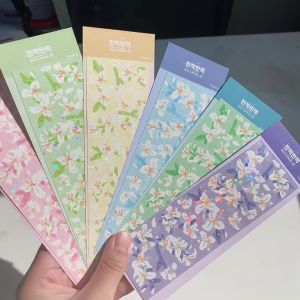 STRO สติ๊กเกอร์ สติ๊กเกอร์น่ารัก สติ๊กเกอร์โฮโลแกรม สติกเกอร์ ดอกไม้ sticker