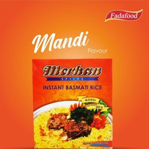 MERHAN Food 500gr Paket Beras Basmati dan Bumbu Nasi Kabuli Briani Mandi Kabsa Instant Mercan Mehran