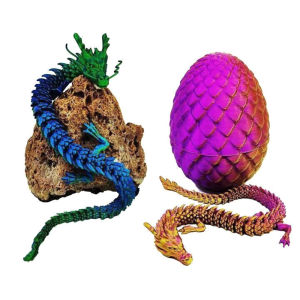 Fantic 3D Printed Chinese Dragon Full Body Joints Movable Home Furnishing Decoration Ornament Worth Collecting Creative Toys