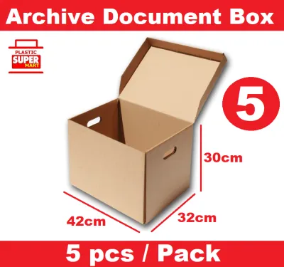 【Storage Document Box】5pcs Arch File Box Filing Financial Lever Paper Storage Carton Box Organizer Archive A4 S Binder Folder Files Accounts Storage Moving Mover Box Office House Renovation