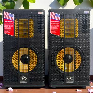 LOA KARAOKE ĐỨNG BASS 25CM (GIÁ 2 CÁI) THÙNG SƠN TĨNH ĐIỆN LINH KIỆN NHẬP KHẨU CAO CẤP 2 ĐƯỜNG TIẾNG