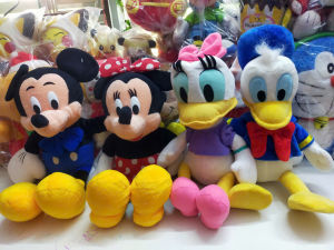 Bộ gấu bông chuột Mickey và các bạn trong Film Mickey Mouse Club House size trung to 50cm