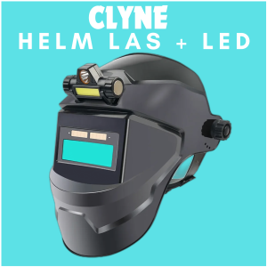 PROMO CLYNE Helm Las Otomatis Pelindung Waja Adaa Lampu Auto Darkening