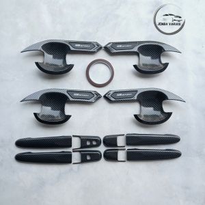 Paket Outer Cover Handle Cover Pegangan Pintu All New Rush GR SPORT 2022 - 2024 Glossy Carbon