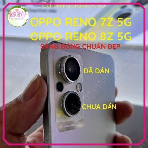 Mắt camera viền chụp kèm kính cường lực camera oppo reno 7z 8z 5G(7 z 8 z) siêu hot kính titan cường lực trong suốt