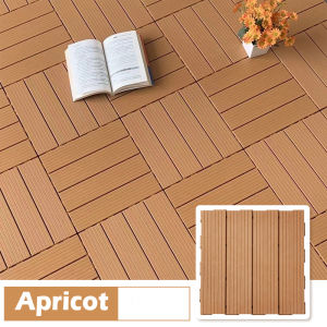 🔥SG  Ready Stock🔥Wooden DIY Decking Tile Artificial Plastics Grass Mat Outdoor Flooring Tiles 30*30cm*2cm 地板