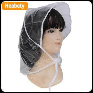 【2-3 days delivery】 1Pcs Protect Hairstyle Rain Hat Plastic Bonnet for Women and Lady Clear