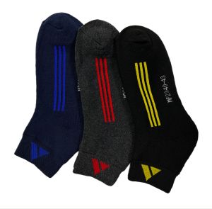 Master Polo 3 Pairs Stoking Pendek Ankle Kerja Lelaki Cotton Short Socks Ankle Thick Work Sock Men Durable