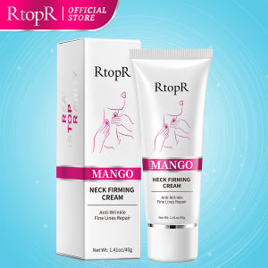 RtopR Kem Làm Săn Chắc Cổ Xoài Mặt Nạ Cổ Loại Bỏ Nếp Nhăn Nuôi Dưỡng Làm Trắng Nhẹ Lột Làm Đẹp Chăm Sóc Cổ 40G