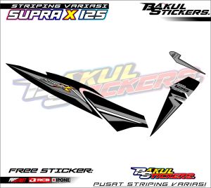 STRIPING VARIASI HONDA SUPRA X 125 FI NEW / STICKER LIST MOTOR HONDA SUPRA X 125 FI