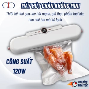 Máy Hút Chân Không Tự Động – Hút Mạnh Hàn Miệng Túi Tặng 10 Túi Bảo Quản Thực Phẩm Tươi Hạn Chế Ám Mùi
