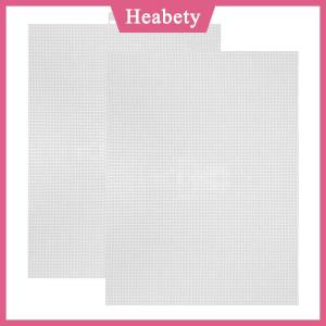 Heabety Tấm nhựa 14 đếm nhựa lưới vải nhựa Cross Stitch vải mắt lưới cho thêu DIY Thủ công mỹ nghệ Đan