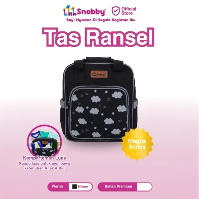 Snobby Tas Bayi Ransel Saku Diaper Bag Motif Megha Series
