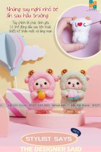 Bộ len chọc Cừu Bé Cưng Đơn Giản Siêu Dễ và Rẻ với LEN XOĂN siêu xịn và đẹp - Needle felting sheep quà tặng ý nghĩa