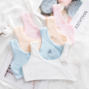 Bộ 5 áo lót học sinh nữ vải cotton dây bản to không đệm mút thoáng mát rất coll- ao lot hoc sinh nu day to