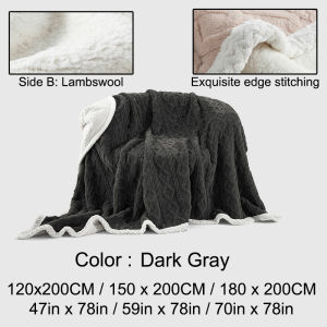DreamHug Milk Coral Fleece Blanket Fleece Thickened Winter Blanket Bed Cover Quilt Nap Blanket Single Dormitory Student
