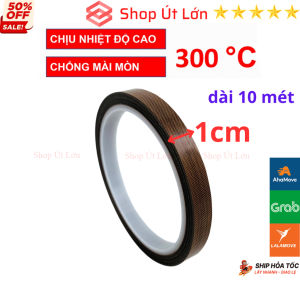 1 Cuộn Băng keo chịu nhiệt độ cao TEFLON rộng 1cm băng keo máy hàn nhiệt PTFE Tape - Shop Út Lớn