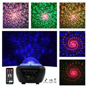 【ready stock】LED Projector Light USB Starry Projector LED Interior lighting Ocean Wave Small Lamp Bedroom Wall Decoration Night Lights Kids LED Star Galaxy Projector Starry Sky Night Light