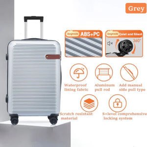 PassionGrip Classic ABS+PC Hard Case Luggage 20/24 Inch with 360° Silent Wheels and Anti-Theft Combination Lock