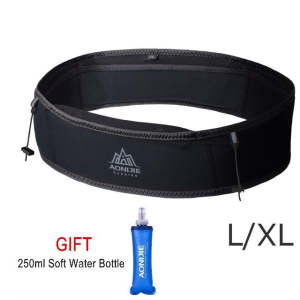 Aonijie SLIM WAIST BELT L/XL with Soft Flask 250ml - BLACK