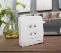 Bộ Công Tắc, Ổ Cắm Vuông (Màu Trắng) Minerva - Panasonic. 