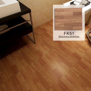 กระเบื้องยาง ปาเก้ลายไม้ กาวในตัว ติดพื้น แผ่นปูพื้น ปูพื้นห้องนอน กระเบื้องปูพื้น หนา 1.2 มม. 30x30cm