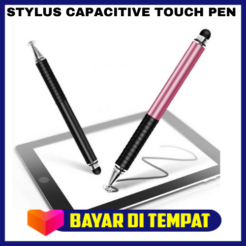 2in1 Fine Point Stylus Capacitive Touch Pen Smartphone Tablet