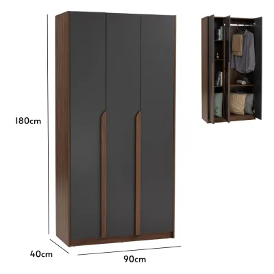 Furniture Direct MARIAN Soft Closing 3 Door Wardrobe