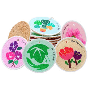 New Compressed wood pulp sponge wipe Cleaning Sponge Non-stick Oil Kitchen Rag Towel Cartoon Super Absorbent Dishwashing Pot Kitchen Tools Kitchen Rag Towel