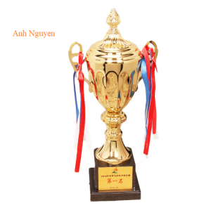 Cúp thể thao - cúp bóng đá cỡ đại chiều cao 53cm. Chất liệu kim loại sáng bền đẹp dùng cho nhiều môn thể thao