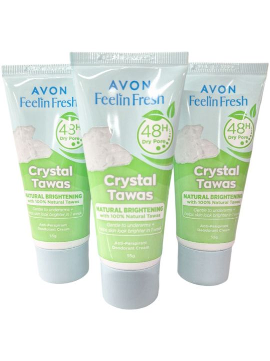 BUY 1 TAKE 1 AVON Feelin Fresh Quelch Crystal Tawas Anti-perspirant Deodorant Cream 55 g