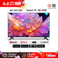 ทีวี 32 นิ้ว Smart TV สมาร์ททีวี 4K HDR Android 12.0 แอนดรอย ทีวีจอแบน Google & Netflix & Youtube HDMI/USB ราคาถูกๆ ศูนย์บริการประเทศไทย. 