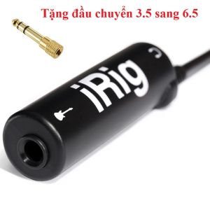 Cáp kết nối đàn guitar với điện thoại iRig AmpliTube Tặng đầu chuyển 3.5 sang 6.5 chất lượng cao