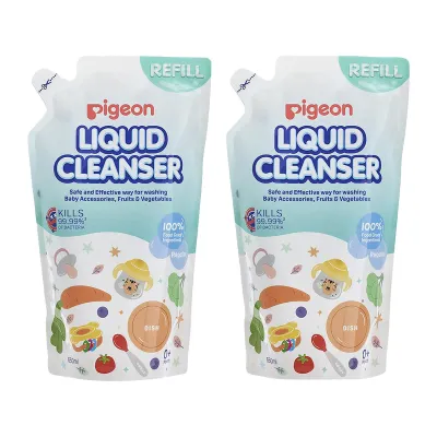Pigeon(PIGEON) Liquid Cleanser Refill 650ML X 2 Pack - By First Few Years