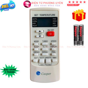 Điều khiển điều hòa CASPER Mã 07 remote máy lạnh CASPER - Tặng kèm pin - Điện Tử Phương Uyên