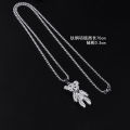 BAC Full Diamond Bear Pendant Cool Wind Women's Necklace. 