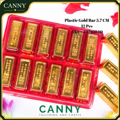 CHINESE YUANBAO / GOLDEN CHINESE COIN DECORATION / GOLD BAR / 金元宝装饰品 /元宝 金币