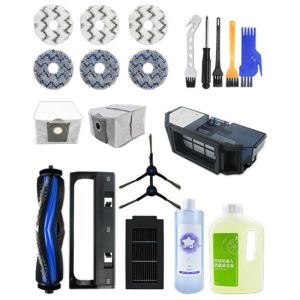 Ecovacs DEEBOT T50 Pro Omni Robot Vacuum Cleaner HEPA Filters Roller Main Brushes Mop Pads Dust Bags Side Brush Cover Accessories Replacement Parts