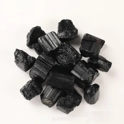 New Elegant Natural Black Tourmaline Quartz Crystal Raw Stone 100g - Energy-Boosting DIY Diffuser & Feng Shui Home Decor