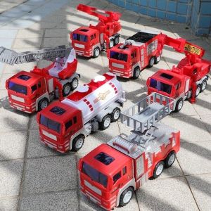 Bộ đồ chơi 6 xe cứu hỏa xe cảnh sát hoặc xe quân sự cỡ đại chạy đà cao cấp cho bé